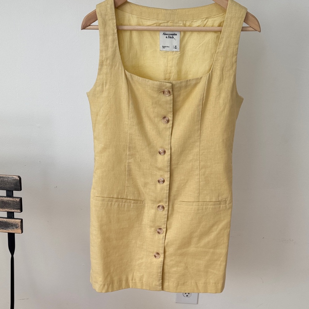 Abercrombie & Fitch Yellow Mini Dress
